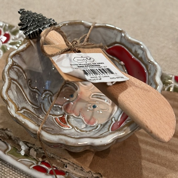 Mud Pie Santa Tray And Tidbit Set/NWT - Picture 7 of 9